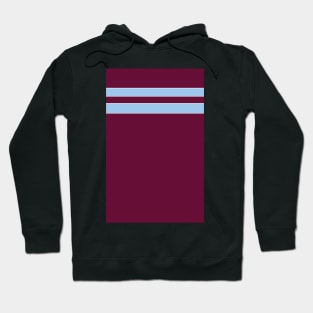 Aston Villa Retro 1985 Claret and Blue Home Bars Hoodie